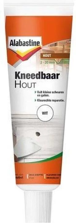 Alabastine Kneedbaar Hout Wit 75Gr -WerkPro Verkoopwinkel 414x1200