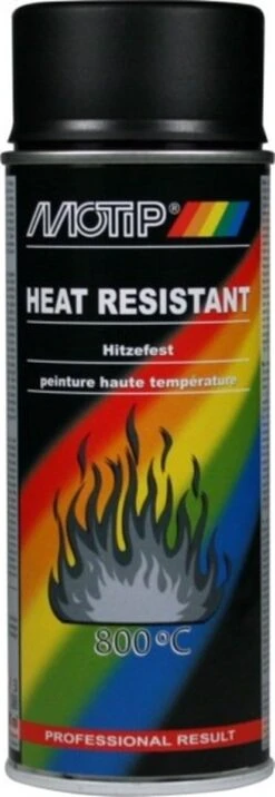 Motip 4031 Hittebestendige Lak - Zwart - 400 Ml