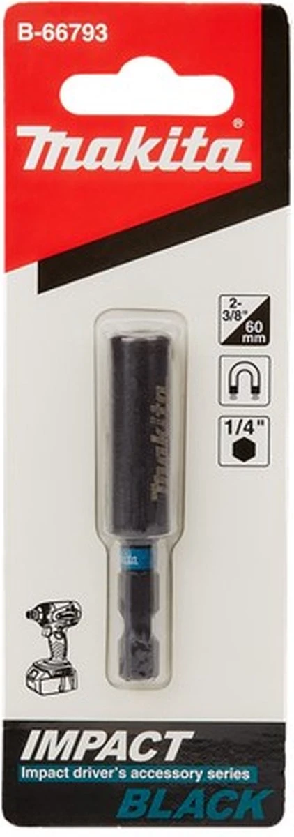 Makita Bithouder Magnetisch 60mm Impact Black 4 Makita Bithouder Magnetisch 60mm Impact Black - Afbeelding 2