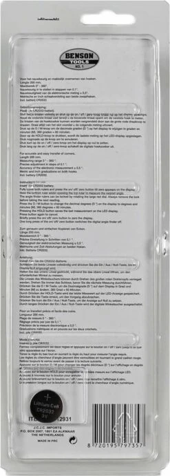 Benson Instelbare Winkelhaak - Zwaaihaak - Digitaal - 200 Mm -WerkPro Verkoopwinkel 430x1200 2