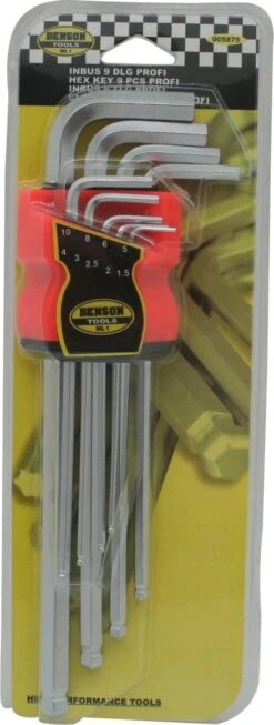 Benson TOOLTECH Inbussleutelset/Stiftsleutelset - 1,5 T/m 10 Mm - 9-Delig -WerkPro Verkoopwinkel 454x1200 1