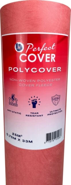 Perfect Cover® Polycover Vloerbeschermingsrol - 25m² / 140GSM | Antislip | Vloeistofdicht | Nonwoven Vlies | Anti Statisch | Veilig En Duurzaam -WerkPro Verkoopwinkel 463x1200 1