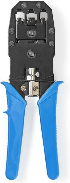 Krimptang - Netwerktang - UTP - RJ10 - RJ11 - RJ12 - RJ45 - Blauw - Allteq -WerkPro Verkoopwinkel 465x1200