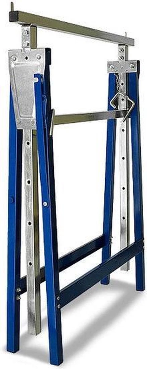 Merkloos Metalen Schragen - In Hoogte Verstelbaar - Tot 200kg - 2 Stuks 8 Merkloos Metalen Schragen - In Hoogte Verstelbaar - Tot 200kg - 2 Stuks - Afbeelding 6