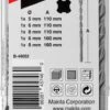 MAKITA Borenset B12332 - P2S - SDS-PLUS - 5+6+8+6+8 -WerkPro Verkoopwinkel 481x1200