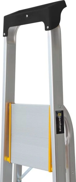 Panthera Huishoudtrap - Keukentrap 5 Treden - Aluminium - Max Werkhoogte: 2.96 Meter - Voor Particulier En Professioneel Gebruik -WerkPro Verkoopwinkel 499x1200 3
