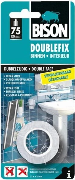 Bison Dubbel Fix Tape - 1.5 M -WerkPro Verkoopwinkel 500x1200 12