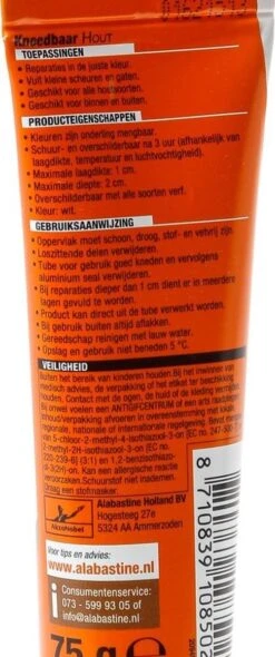 Alabastine Kneedbaar Hout Wit 75Gr -WerkPro Verkoopwinkel 502x1200 11