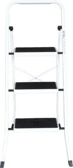 IVOL Huishoudtrap 3 Treden - Keukentrap Inklapbaar - Grijs - Antislip - Max. Hoogte 70.5 Cm -WerkPro Verkoopwinkel 525x1200 5