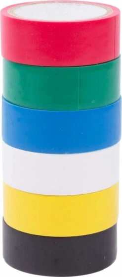 Benson PVC Isolatieband 3 Meter X 18 Mm - 6 Kleuren 11 Benson PVC Isolatieband 3 Meter X 18 Mm - 6 Kleuren -WerkPro Verkoopwinkel 530x1200