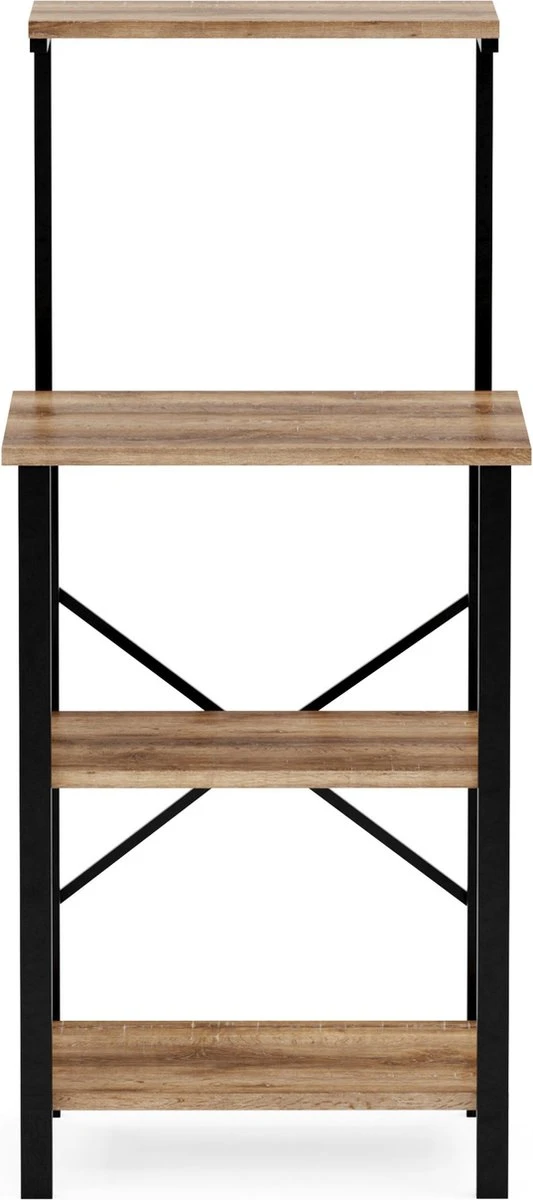 FurniChic, Keukenplank, Keukentrolley, Keukenkast, Bakkerij Plank, Magnetronplank, Kruidenrek, Voor Potten En Pannen, Industrieel Ontwerp, OAK(Sacramento EIK) - 60 X 40 X 128 Cm (l X B X H) 5 FurniChic, Keukenplank, Keukentrolley, Keukenkast, Bakkerij Plank, Magnetronplank, Kruidenrek, Voor Potten En Pannen, Industrieel Ontwerp, OAK(Sacramento EIK) - 60 X 40 X 128 Cm (l X B X H) - Afbeelding 3