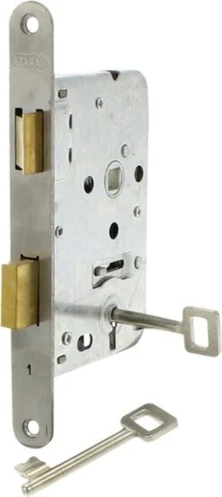 Starx Deurslot Binnendeur – Kamerdeurslot Met Voorplaat Wit Lak – Slot Met Sleutels – 50 X 56 Mm -WerkPro Verkoopwinkel 535x1200 2