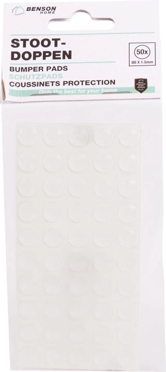 Benson Siliconendruppels - Stootdoppen 50 Stuks - Ø 8 X 1.5 Mm 7 Benson Siliconendruppels - Stootdoppen 50 Stuks - Ø 8 X 1.5 Mm - Afbeelding 5