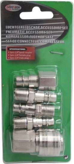 Hofftech GAV Lucht Euro Koppeling Set 1/4" - 5 Delig -WerkPro Verkoopwinkel 544x1200