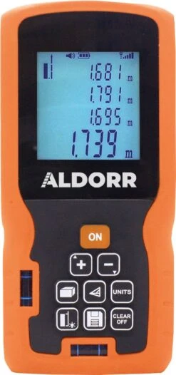 ALDORR Tools - Professionele Laserafstandmeter - 120 Meter Bereik - Uitgebreide Meetopties