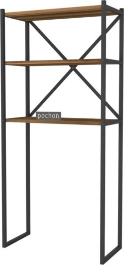 Pochon Home - Wasmachine Ombouw - Walnoot - Wasmachine Kast - Kast Voor Wasmachine - Wasmachine Meubel -WerkPro Verkoopwinkel 564x1200 4