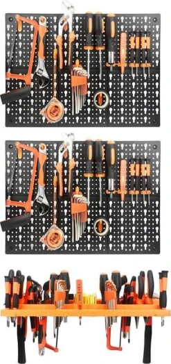 ALDORR Opbergwand 2x Met Gereedschaphouder Voor Garage