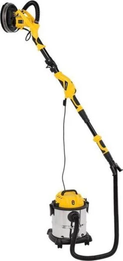 Powerplus POWX0479 Telescopische Wandschuurmachine - 1050W - Ø225mm - Incl. 6x Schuurpapier - Voor Plafond En Muur -WerkPro Verkoopwinkel 566x1200