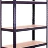 G-Rack Rekken Voor Zwaar Gebruik, 1 Zwart Opbergrek 5 Vakken - Voor Kelder, Werkplaats, Berging, Garage - Metaal I 180 X 90 X 40 Cm I 175 Kg Belasting Per Rek (totaal 875 Kg) I 5 Jaar Garantie -WerkPro Verkoopwinkel 568x1200 4