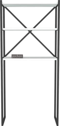 Pochon Home - Wasmachine Ombouw - Wit - Wasmachine Kast - Kast Voor Wasmachine - Wasmachine Meubel -WerkPro Verkoopwinkel 571x1200 5