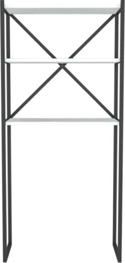 Opbergrek Voor Boven Wasmachine - Badkamerrek - Wit - Wasmachine Meubel – Kast Voor Wasmachine – Opbergrek Wasmachine – Wasmachine Rek – Wasmachine Ombouw - Doucherek - Wasmachine Kast -WerkPro Verkoopwinkel 571x1200 7