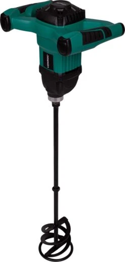 VONROC Verf / Cementmenger – 1200W – Soft Start – 3m Rubberen Kabel – Incl. Roerstaaf 120x600MM -WerkPro Verkoopwinkel 572x1200