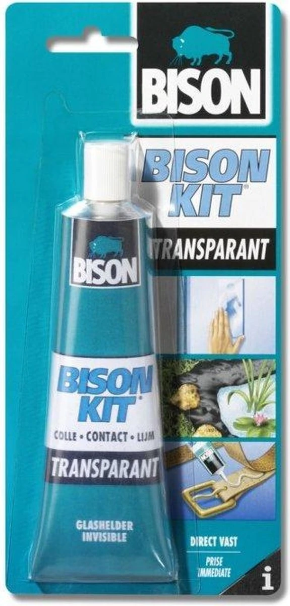 Bison Kit Transparant Contactlijm Tube - 100 Ml 3 Bison Kit Transparant Contactlijm Tube - 100 Ml