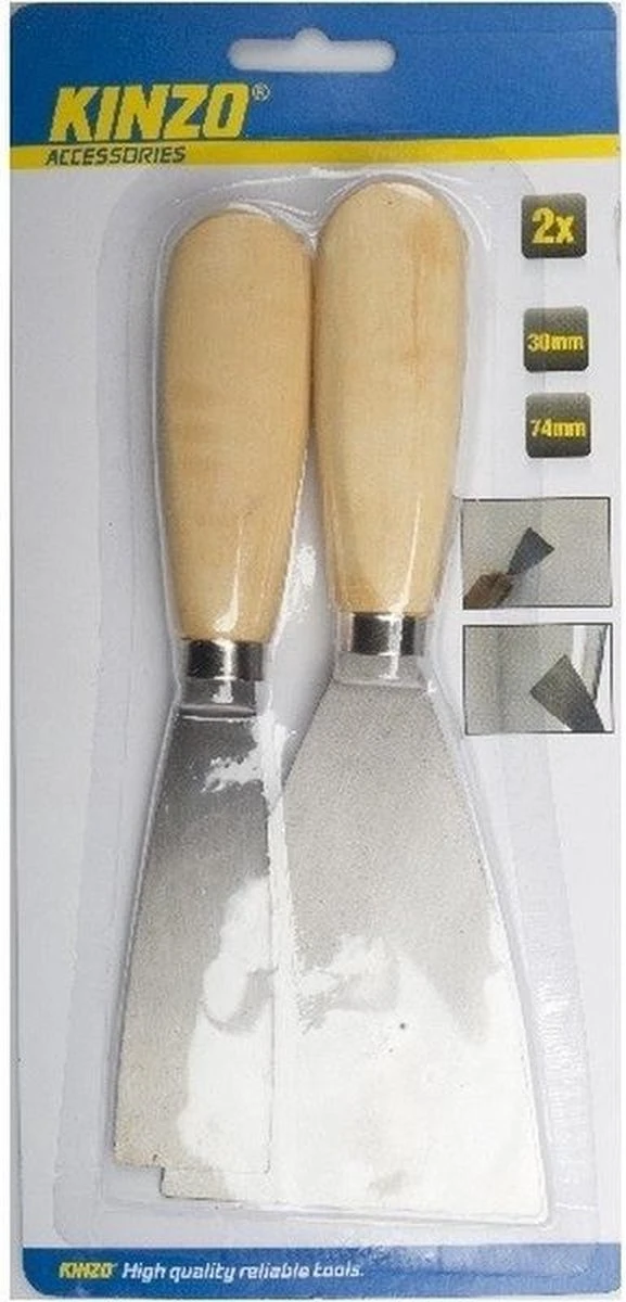 2x Plamuur Messen 3 En 7,4 Cm - Klus/schilder/behang/stuc Benodigdheden/gereedschap - Plamuurmessen 2 Stuks. 3 2x Plamuur Messen 3 En 7,4 Cm - Klus/schilder/behang/stuc Benodigdheden/gereedschap - Plamuurmessen 2 Stuks.