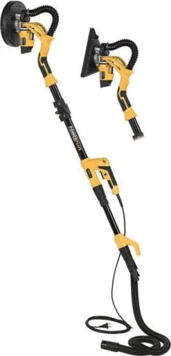 Powerplus POWX0477 Telescopische Wandschuurmachine - 710W - Ø225mm - Incl. 2 Schuurkoppen (rond En Driehoek), 6x Schuurpapier En Stofzak - Voor Plafond En Muur -WerkPro Verkoopwinkel 578x1200