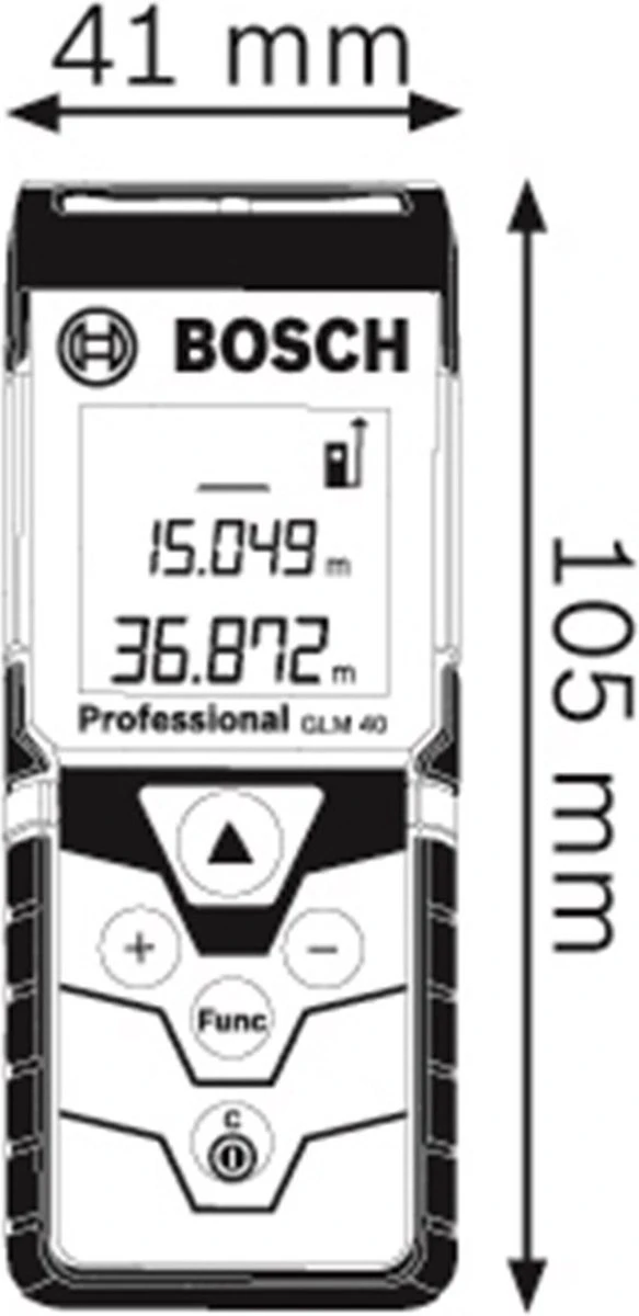 Bosch Professional GLM 40 Afstandmeter - Tot 40 Meter 7 Bosch Professional GLM 40 Afstandmeter - Tot 40 Meter - Afbeelding 5