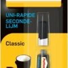Pattex Classic 3 G Extra Sterke Superlijm Voor Rubber, Metaal, Glas, Kunststof, Keramiek, Hout, Leder, Porselein