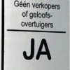 NEE Geen Verkopers Of Geloofsovertuigers JA Collecteren Geen Bezwaar - Brievenbus Sticker - RVS Look - Zelfklevend - 50 Mm X 80 Mm X 1,6 Mm - YFE-Design -WerkPro Verkoopwinkel 584x1200 4