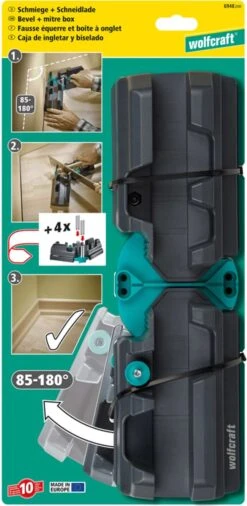Wolfcraft - Zweihaak En Verstekbak - 2-in-1-product Voor Plinten - 6948200 - 100mm -WerkPro Verkoopwinkel 586x1200 1