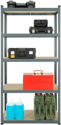 Avasco Opbergrek/ Stellingkast Strong 175 Gegalvaniseerd - 875 Kg Draagkracht - 180x120x40 Cm -WerkPro Verkoopwinkel 591x1200 5