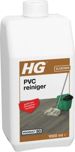 HG PVC Reiniger - 1L - Streeploos Resultaat - Voor 20 Dweilbeurten