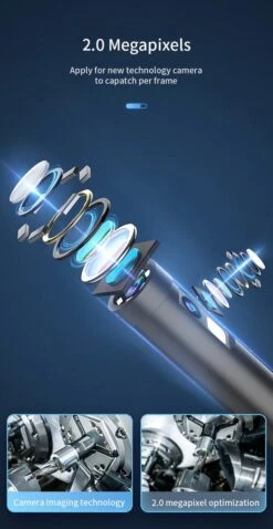 W300 - Endoscoop Camera - Dual Lens - IOS - Android - Inspectiecamera - Voor Smartphone - 1M - Dual Lens 1080P Transmissie -WerkPro Verkoopwinkel 620x1200 1