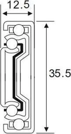 Merkloos Standaard Ladegeleiders 500mm Volledig Uittrekbaar - 20KG -WerkPro Verkoopwinkel 633x1200 1