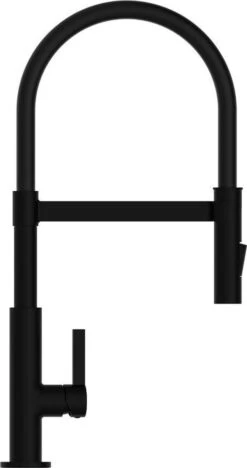 SCHÜTTE Miami Design Keukenkraan - Mengkraan - Draaibare Uitloop Met Soft-Touch Slang - Zwart Mat -WerkPro Verkoopwinkel 633x1200