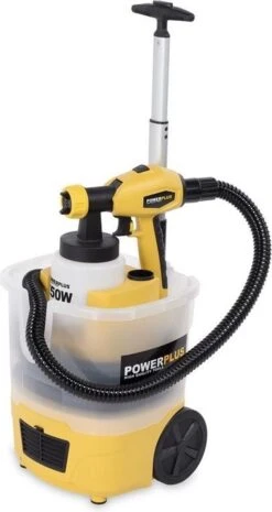 Powerplus POWX358 Verfpistool - 750W - Debiet 800g/min - 3m Slang - Incl. Accessoires