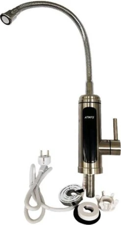 Merkloos Warmwaterkraan - 220V - Met Display - Kokendwaterkraan - Warmwaterkraan Electrisch - Snel Warm Water - Heet Water Dispenser - Kokend Water Kraan - Elektrische Kraan