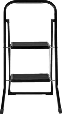 Huishoudtrap 2 Treden - Keukentrap Inklapbaar - Zwart - PP-Antislip - Max. Werkhoogte 47cm - Goets -WerkPro Verkoopwinkel 654x1200 1
