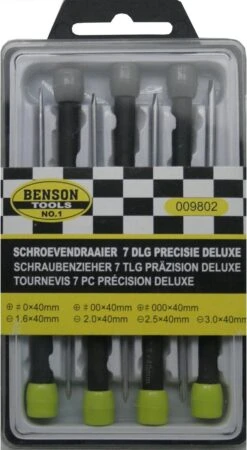 Benson 7-delige Precisie Schroevendraaier Set Deluxe -WerkPro Verkoopwinkel 659x1200 3