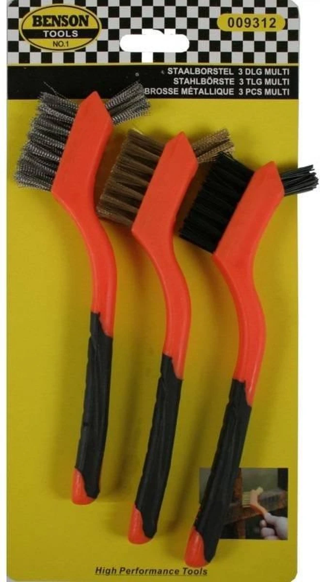 Benson Staalborstels 3 Delig Multi Profi 6 Benson Staalborstels 3 Delig Multi Profi - Afbeelding 4