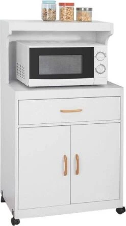 Simpletrade Keukentrolley - Keukenkast - Magnetron - Multifunctioneel - 62x119x40 Cm