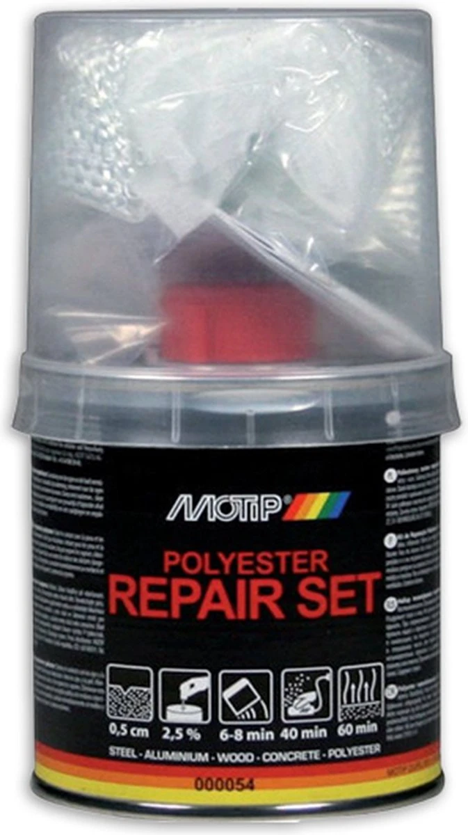 Motip Polyester Reparatieset - 250 G 5 Motip Polyester Reparatieset - 250 G - Afbeelding 3