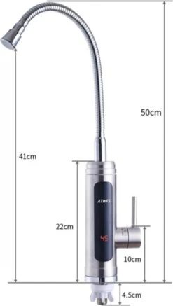 Merkloos Warmwaterkraan - 220V - Met Display - Kokendwaterkraan - Warmwaterkraan Electrisch - Snel Warm Water - Heet Water Dispenser - Kokend Water Kraan - Elektrische Kraan -WerkPro Verkoopwinkel 679x1200 2