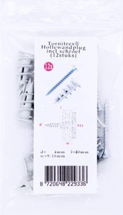 Tornitrex Hollewandplug | Gasbeton Plug Incl Schroef (12 Stuks) -WerkPro Verkoopwinkel 685x1200 2