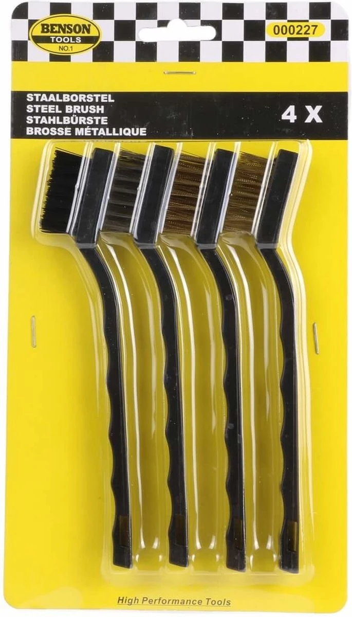 Benson Staalborstel Mini - 4 Stuks 8 Benson Staalborstel Mini - 4 Stuks - Afbeelding 6