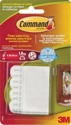 Merkloos Bevestigingsstrip Command 3M 17202C Klikstrip Licht 1,8kg