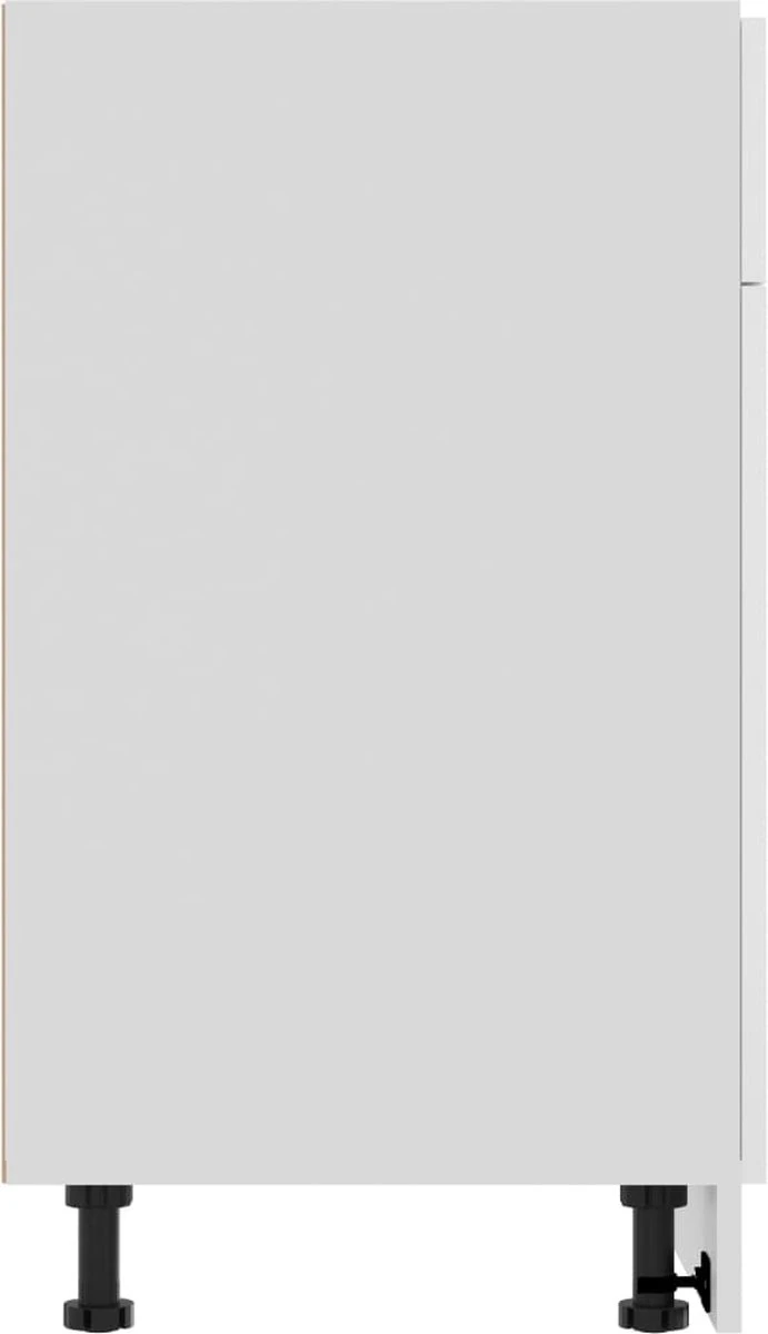 Decoways - Onderkast Met Lade 80x46x81,5 Cm Spaanplaat Hoogglans Wit 10 Decoways - Onderkast Met Lade 80x46x81,5 Cm Spaanplaat Hoogglans Wit - Afbeelding 8